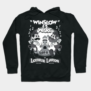 Vintage Cartoon Lighthouse Lampoons - Winslow & Wake - Creepy Cute Horror Hoodie